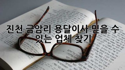 진천 금암리 용달이사, 믿을 수 있는 업체 찾기!